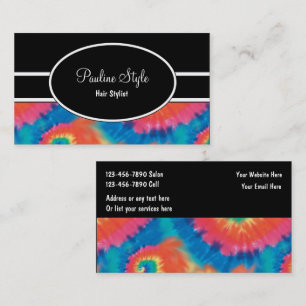 Tarjetas de visita Retro Tie Dye