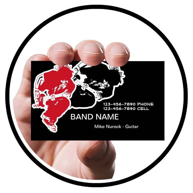 Tarjetas de visita Rock Band (Subido por el creador)