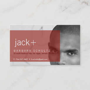 Tarjetas de visita [rojas] de la cara de Jack