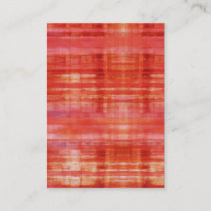 Tarjetas de visita rojas del arte abstracto del