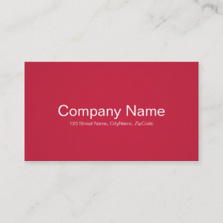 Tarjetas de visita rojas simples y profesionales