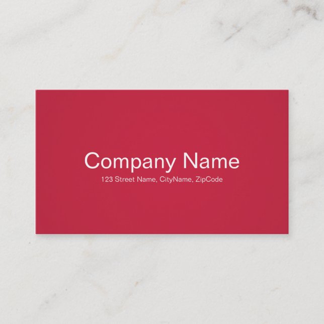 Tarjetas de visita rojas simples y profesionales (Anverso)