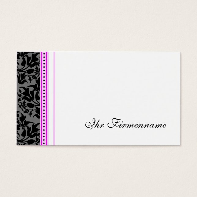 Tarjetas de visita románticas (Frente)