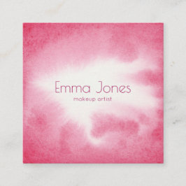 Tarjetas de visita rosa acuarela