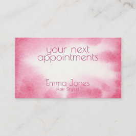 Tarjetas de visita rosa acuarela