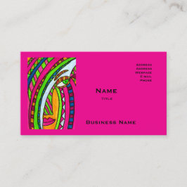 Tarjetas de visita Rosadas