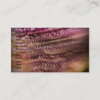 Tarjetas de visita rosadas de las lanas