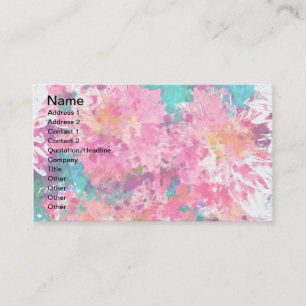 Tarjetas de visita ROSADAS de las MAMÁES