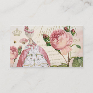 Tarjetas de visita rosadas de los rosas del