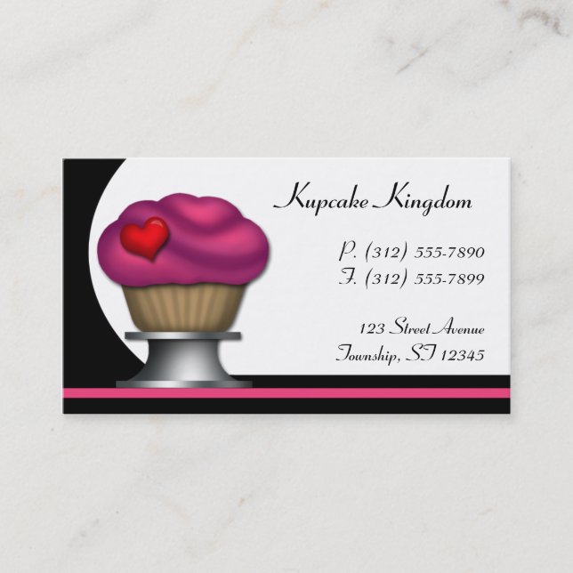 Tarjetas de visita rosadas de lujo del pedestal de (Anverso)