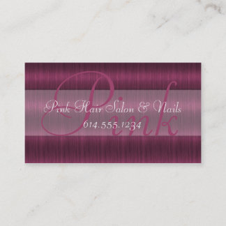 Tarjetas de visita rosadas del Beautician del