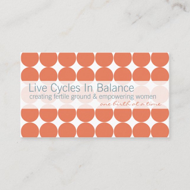 Tarjetas de visita rosadas del punto (Anverso)