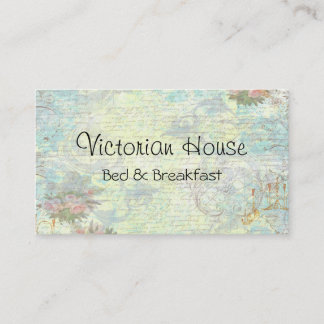 Tarjetas de visita rosas victorianas