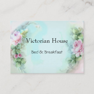 Tarjetas de visita rosas victorianas
