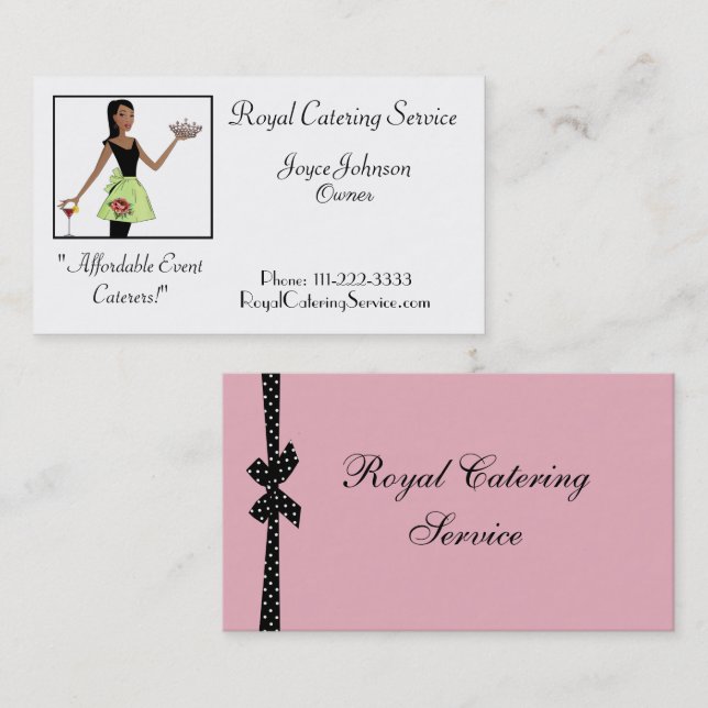 Tarjetas de visita Royal Cartering (Anverso / Reverso)