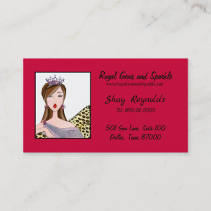 Tarjetas de visita "Royal+Gems & Sparkle"