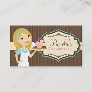 Tarjetas de visita rubias de la magdalena del