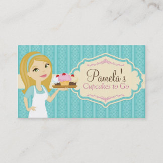 Tarjetas de visita rubias de la magdalena del