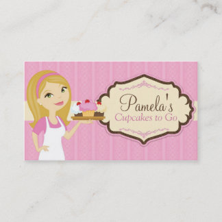 Tarjetas de visita rubias de la magdalena del