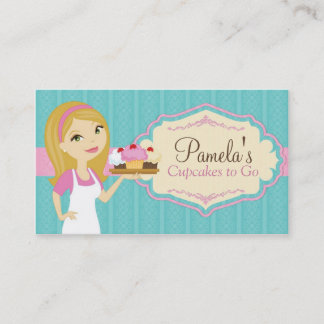Tarjetas de visita rubias de la magdalena del