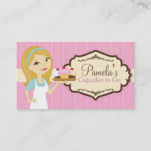 Tarjetas de visita rubias de la magdalena del