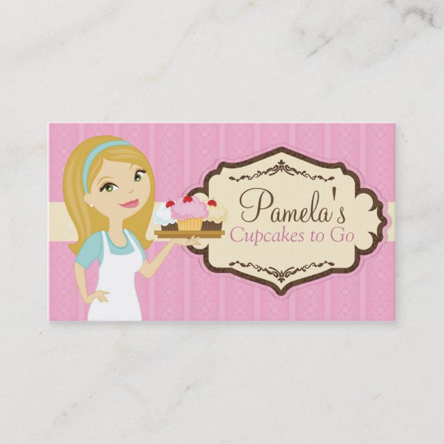 Tarjetas de visita rubias de la magdalena del (Anverso)