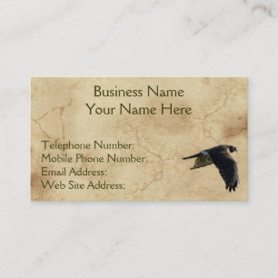 Tarjetas de visita Rustic Earth Peregrine Falcon