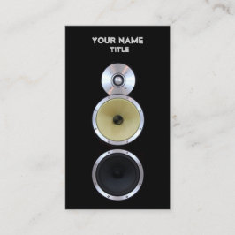 Tarjetas de visita sanas del ingeniero del altavoz