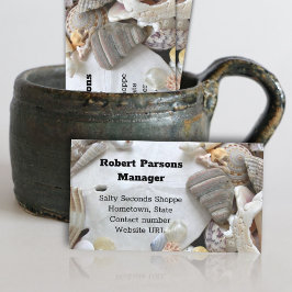 Tarjetas de visita Sand Dollar Seashells