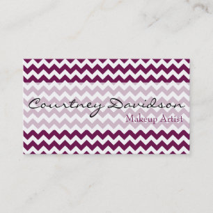 Tarjetas de visita Sangria Purple Chevron