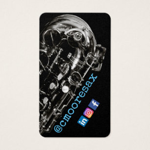 Tarjetas de visita saxofónicas