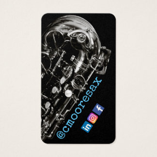Tarjetas de visita saxofónicas