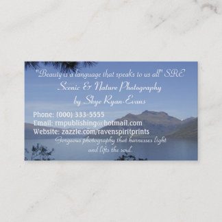 Tarjetas de visita "SCENIC LAKE"