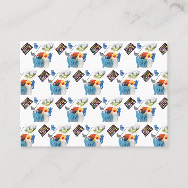 Tarjetas de visita, servicios de limpieza (Anverso)