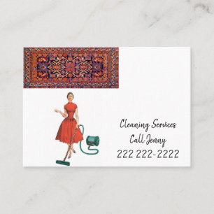 Tarjetas de visita, servicios de limpieza