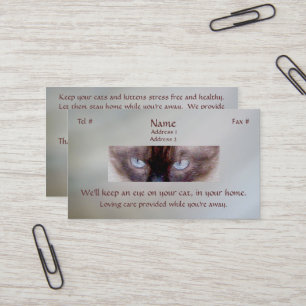 Tarjetas de visita Siamese Eyes