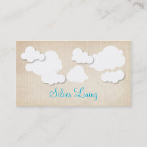 Tarjetas de visita Silver Lining