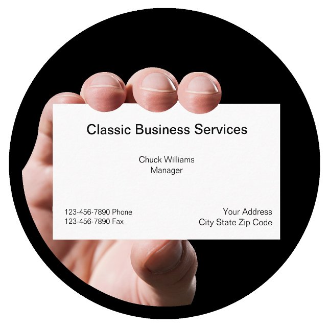 Tarjetas de visita simple clásicas (Subido por el creador)