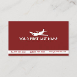 Tarjetas de visita simple de personalizado de Maro