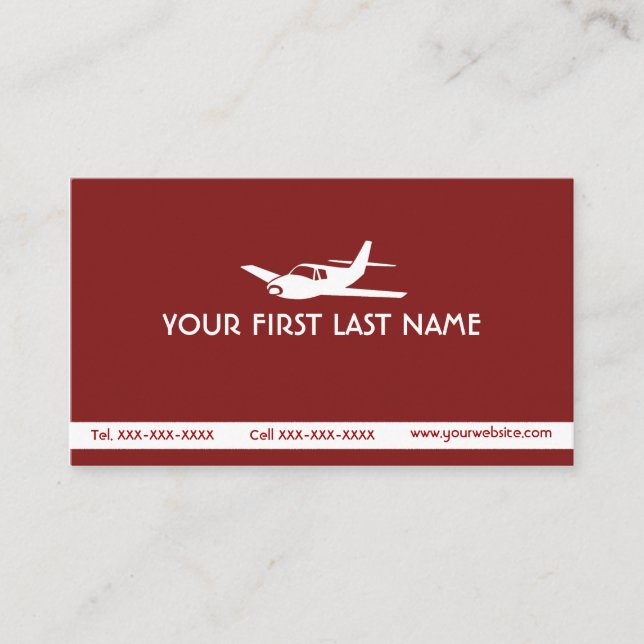 Tarjetas de visita simple de personalizado de Maro (Anverso)