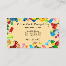 Tarjetas de visita simple para niños