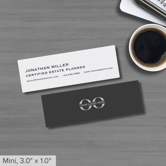 Tarjetas de visita simple y delgadas con logotipo (Subido por el creador)