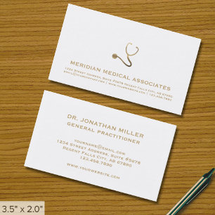 Tarjetas de visita simple y elegante