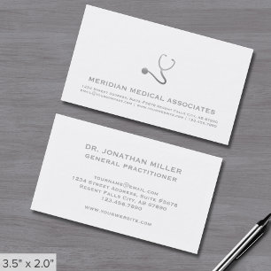 Tarjetas de visita simple y elegante