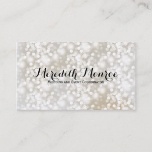 Tarjetas de visita simplemente elegantes de Bokeh