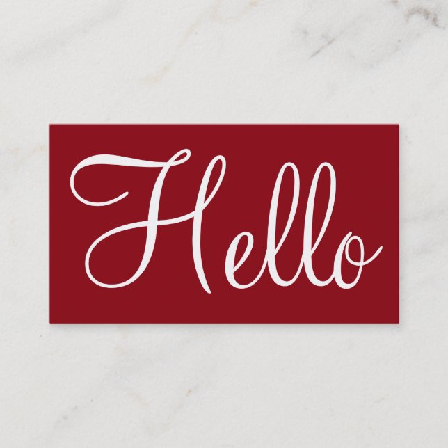 Tarjetas de visita simples (Anverso)