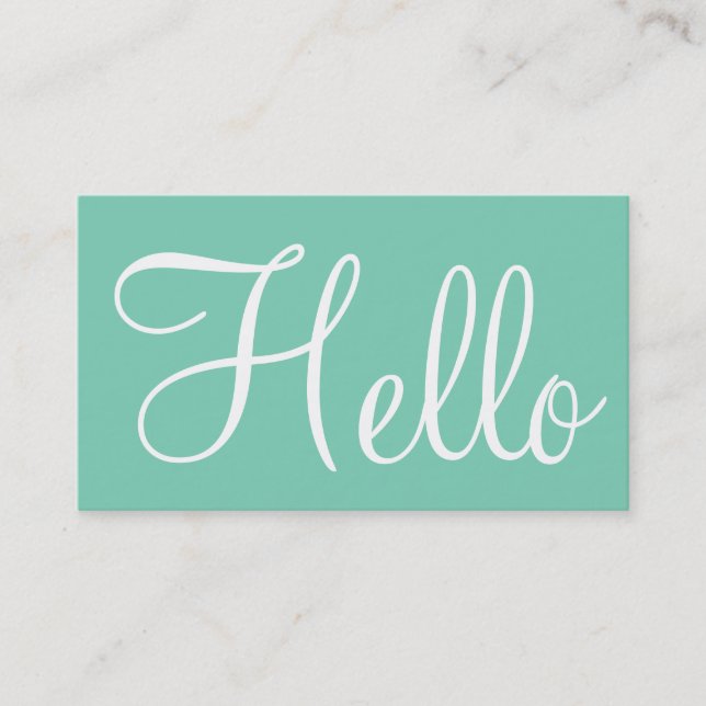 Tarjetas de visita simples (Anverso)