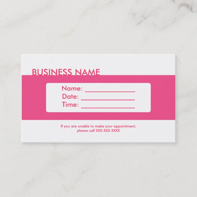 Tarjetas de visita simples con citas en blanco ros (Anverso)