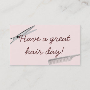 Tarjetas de visita simples de estilo rosa