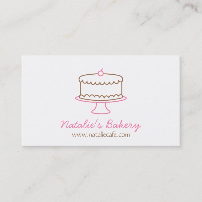 Tarjetas de visita simples de la panadería del (Anverso)